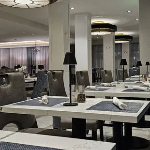 Dining room view of seating