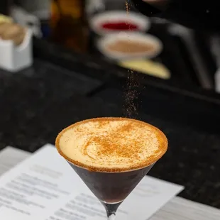 Cinnamon espresso martini