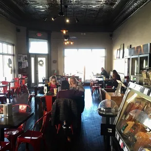 the interior of the restaurant
