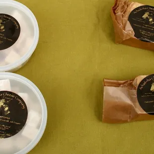 hree cups of coffee on a table