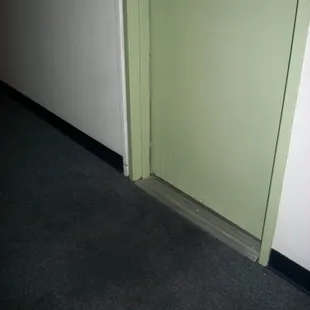 More then a few doorways have these dark areas in front of them. They are one of the tell tell signs of your neighbors filthy apartment.