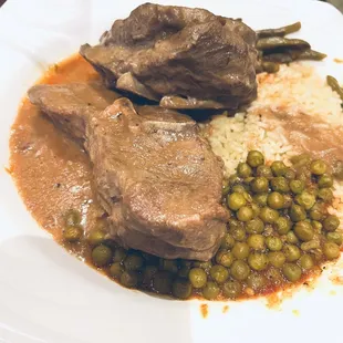 a plate of food on a table