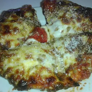 Little Joe (6in pizza).  Added pepperoni and sausage.