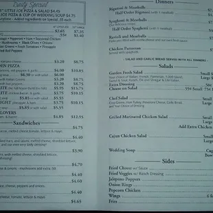 Menu.