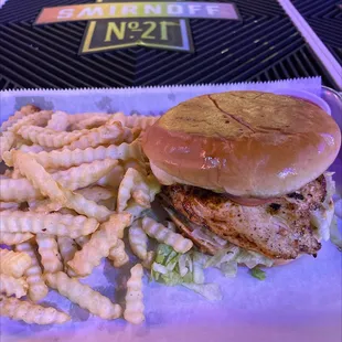 Blackened chicken sandwich