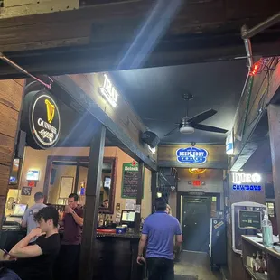 people sitting at the bar