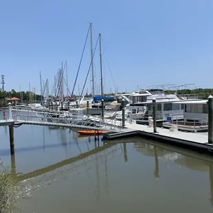 Seating by the Marina.
