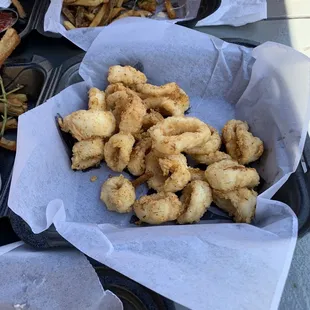 Fresh calamari.