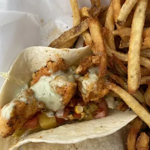 Shrimp tacos