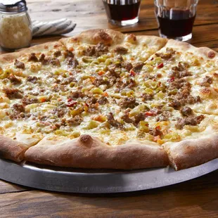 Sausage Giardiniera Pie