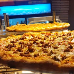 Sausage upfront and cheese in back