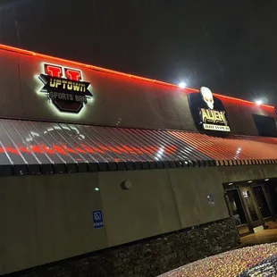 Outdoor entrances. These places share the same kitchen.