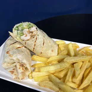 I really enjoyed the Caesar wrap at Uptown Sports Social. It was great, and I would definitely order it again.