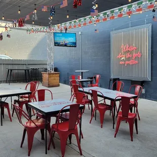 Outside dining