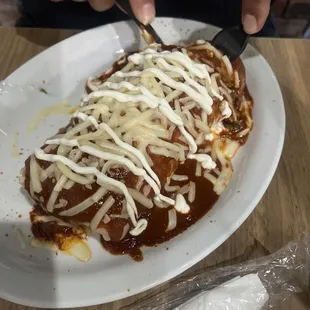 Green Wet Burrito