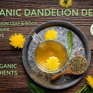 Organic Dandelion Detox, is a storehouse of nutrients, vitamins and minerals.
