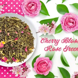 Cherry Blossom Rose Green Tea