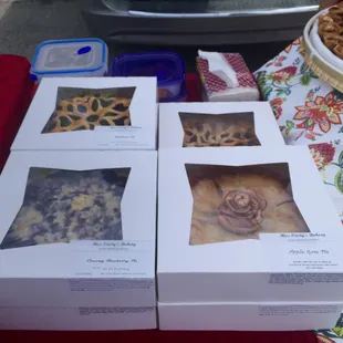 a variety of baked goods