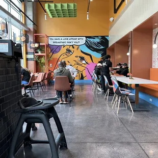 Inside the restaurant