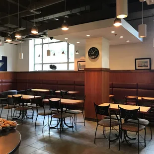 a view of the dining area