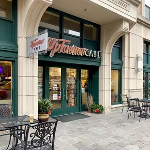 Exterior with tables and chairs