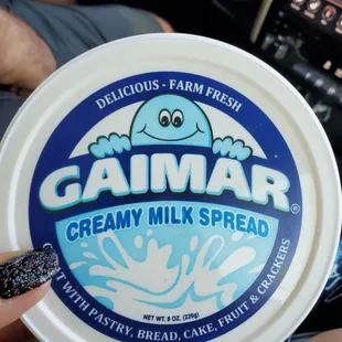 GAIMAR, CREAMY Milk spread but ask for the homemade one! Yummy!!!!