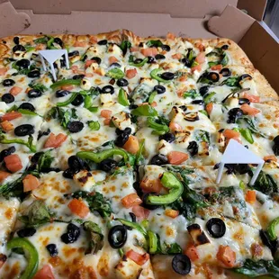 16"x16" Veggie Pizza