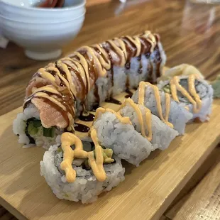 Seattle Roll and Spicy Scallop Roll