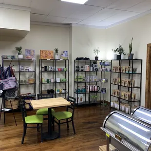 the interior of a coffee shop