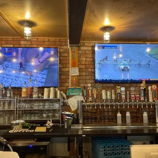 the bar