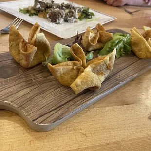 New Mexico green chili wontons