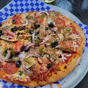 pizza, food