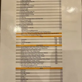Menus!