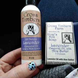 Cross Timbers Farm, goat soap and lotion!
