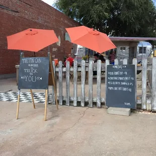 The Tin Can Food truck serves brunch here