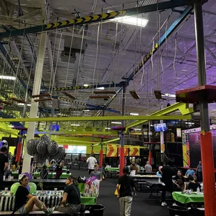 You're putting in a safety harness and you can walk up there