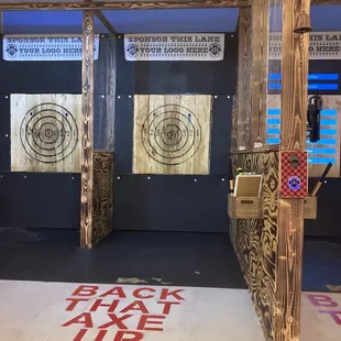 Range with wood target