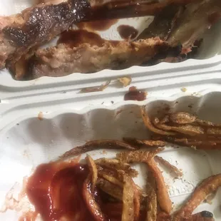 Ribs and fries