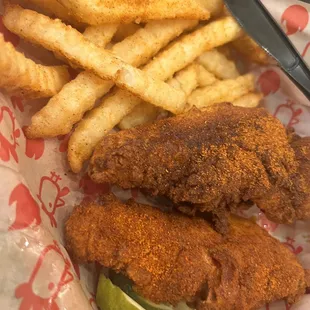 The Nashville hot tenders!! ( they are spicy, exactly what I was craving for)