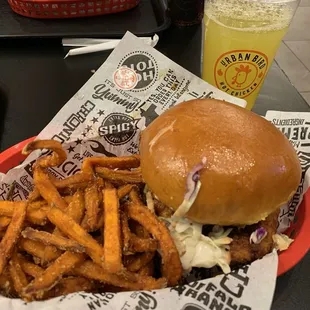 Tender Sando and Sweet Potato Fries - Regular