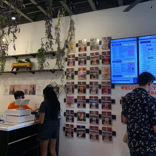 customers at the counter
