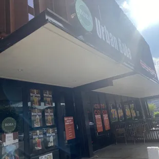 outside