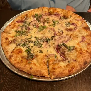 Sweet and salty pizza (hold the prosciutto)