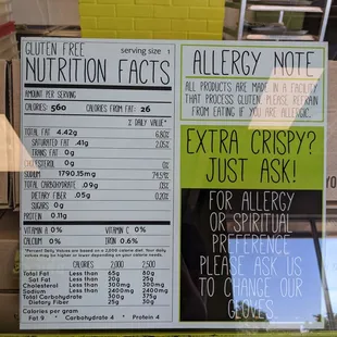 Gluten free available