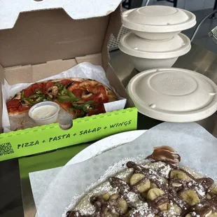 Pasta Salata Verde Salad Build Your Own Pizza  (Dessert pizza) Greek Salad