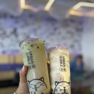 Milo Bubble and Matcha Latte