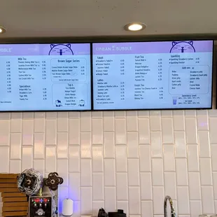 Drink menu