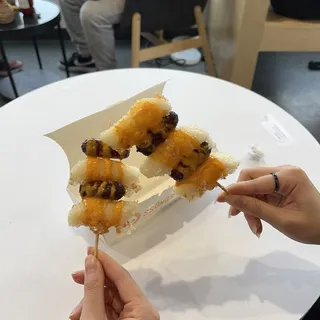 Rice Cake Sausage Skewer