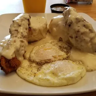 The Chicken and Biscuits is the BOMB.. (have not tried anything else)