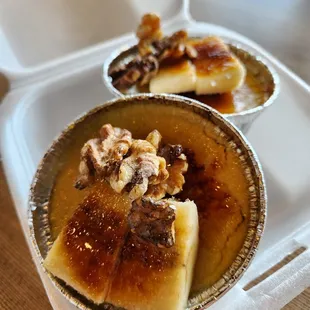 a container of food on a table